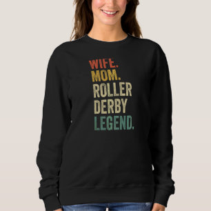 Sweatshirt Femme Skieuse Femme Maman Roller Derby Légende Ska