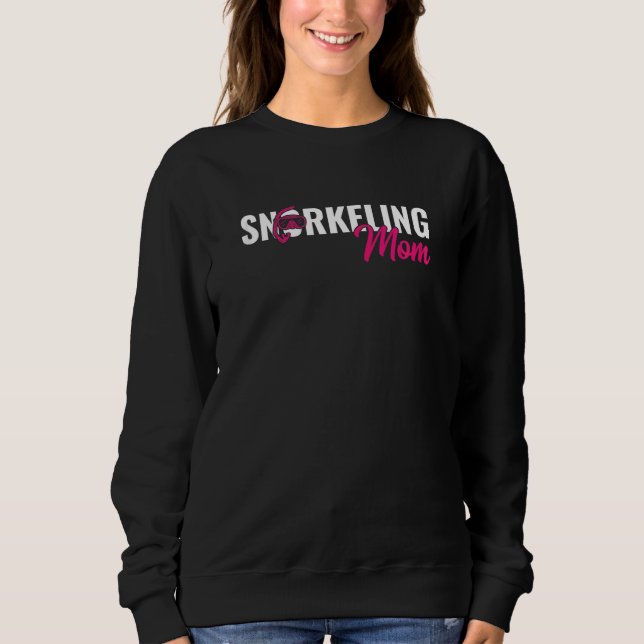 Sweatshirt Femme Snorkeling Maman Plongée Plongée Plongée Plo (Devant)