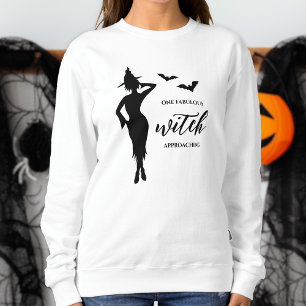 Sweatshirt Femme Sorcière Modélisation Avec Chauves-Fesses Et