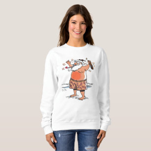 Sweatshirt Femme sweat-shirt blanc Drunk Santa