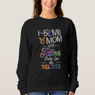 Sweatshirt Femme Taurus Signale Maman Avec Tatouages Jolies Y
