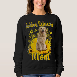 Sweatshirt Femme Tournesol Golden Retriever Maman Chien Mère