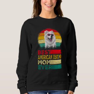 Sweatshirt Femme Vintage Meilleur Américain Eskimo Papa Jamai