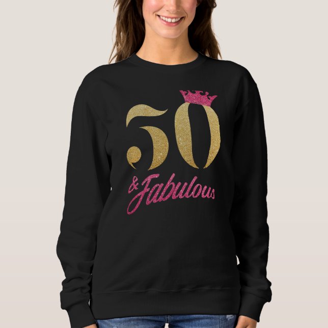 Sweatshirt Femmes 50 ans 50 et fabuleux depuis 1972 50e (Devant)