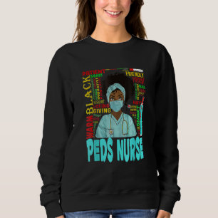 Sweatshirt Femmes afro-américaines Peds noirs Nurse Black His
