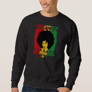 Sweatshirt Femmes Afro Femme Junetten Est Mon Da Indépendance