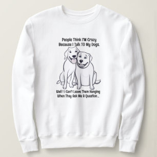 Sweatshirt Femmes Amoureux de les chiens de coton Les gens pe