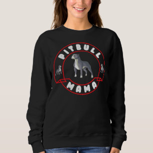 Sweatshirt Femmes Amoureux de les chiens de Pitbull Mama