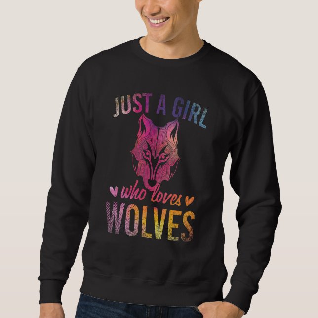 Sweatshirt Femmes Animaux Prédateurs Juste Une Fille Qui Aime (Devant)