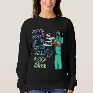 Sweatshirt Femmes Black Nurse Uniforme Afro Africaine Nicu Nu