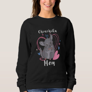Sweatshirt Femmes Chinchilla Maman Cute Chinchillas Coeur Amo