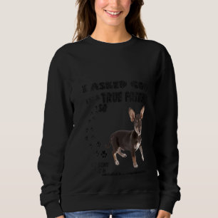 Sweatshirt Femmes Chiweenie Dit Maman Papa Imprimer Dachshund