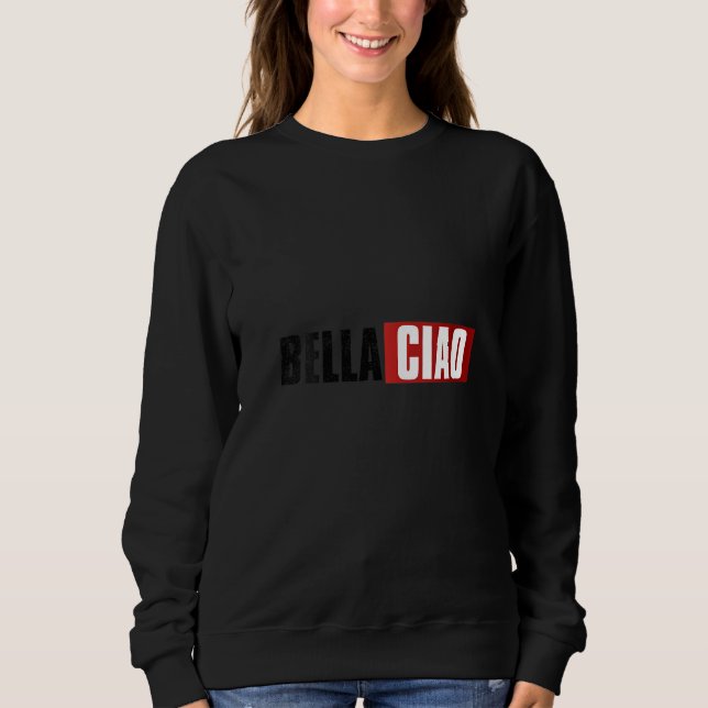 Sweatshirt Femmes Cool Bella Ciao Hommes Femmes (Devant)