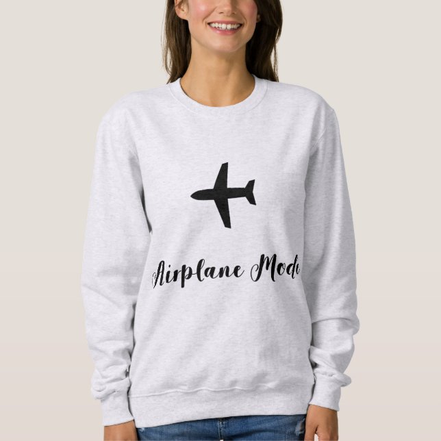 Sweatshirt Femmes de mode d'avion (Devant)