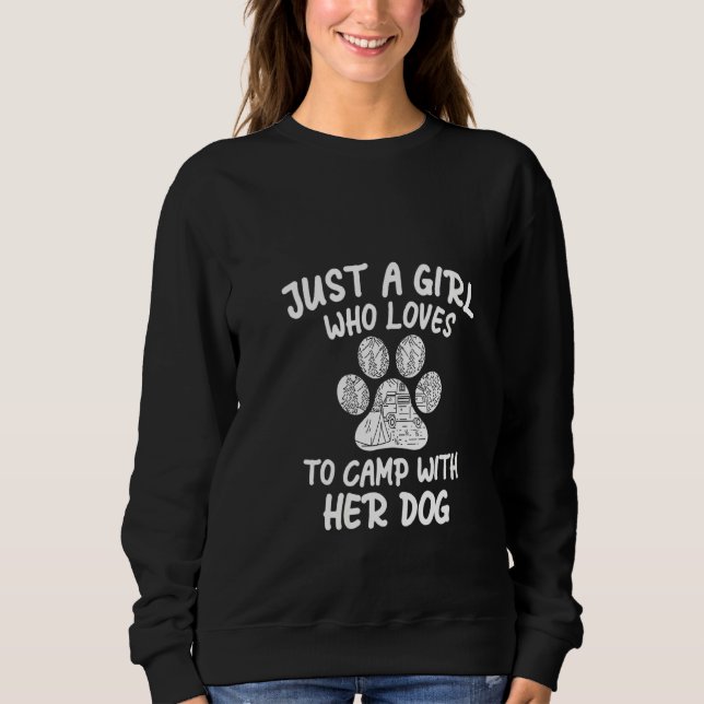 Sweatshirt Femmes Drôle Chemises De Camping Pour Femmes Chemi (Devant)