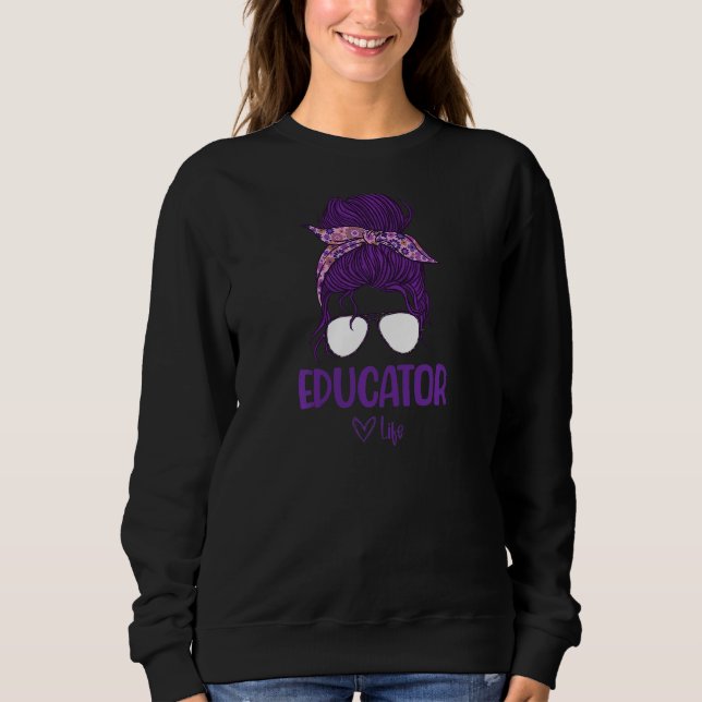 Sweatshirt Femmes Éducatrice Femmes Vie (Devant)