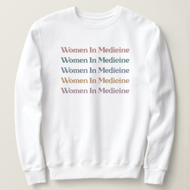 Sweatshirt Femmes en médecine Rétro Futur Infirmière Med Étud (Design devant)
