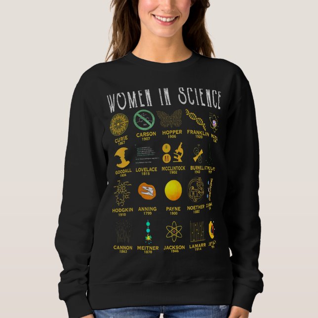 Sweatshirt Femmes En Science (Devant)