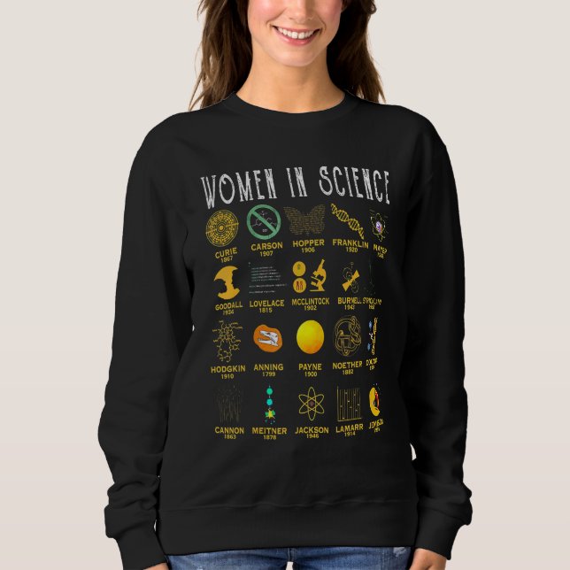 Sweatshirt Femmes En Science (Devant)