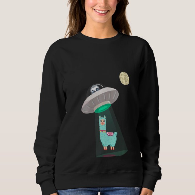 Sweatshirt Femmes Enlevées Par Sloth Alpaca (Devant)