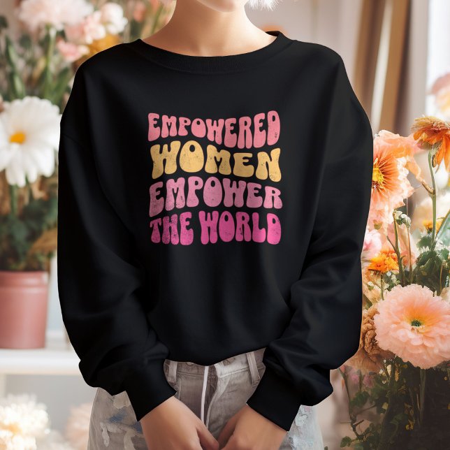 Sweatshirt Femmes femmes modernes féministes puissance (empowered women empower the world black modern feminist sweatshirt)