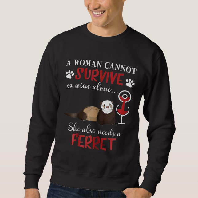 Sweatshirt Femmes Ferre Pour Ferret (Devant)