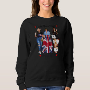 Sweatshirt Femmes Fier Portoricain Racines Britanniques Royau