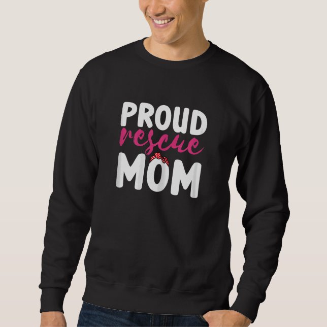 Sweatshirt Femmes Fier Secourir Maman Chat Chien Animal Refug (Devant)