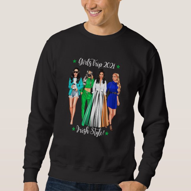Sweatshirt Femmes Filles Voyage Irlandais Vacances Femme Hen  (Devant)