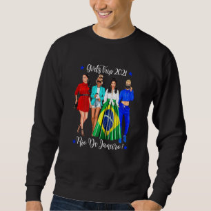 Sweatshirt Femmes Filles Voyage Rio De Janeiro Vacances Cute 