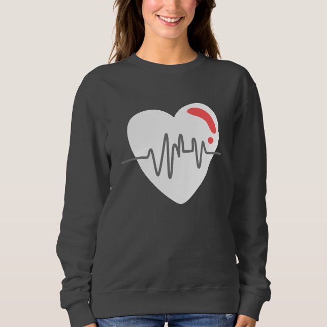 Sweatshirt Femmes gris blanc moderne (Devant)