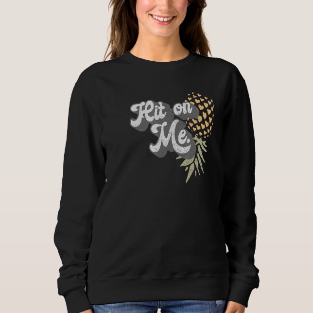 Sweatshirt Femmes Hommes à l'envers de l'ananas subtil Swinge (Devant)