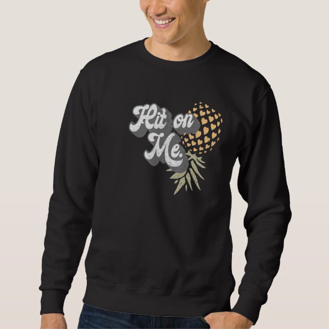 Sweatshirt Femmes Hommes à l'envers de l'ananas subtil Swinge (Devant)