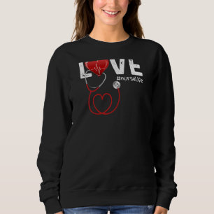 Sweatshirt Femmes Infirmière Vie Infirmière Diplôme Rn Lpn Cn