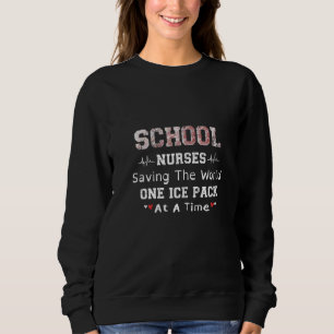 Sweatshirt Femmes Infirmières Sauvons Le Monde Une Ice Pack