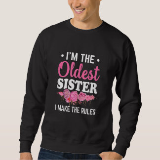 Sweatshirt Femmes Je suis la plus vieille soeur que je fasse