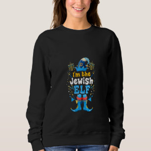 Sweatshirt Femmes Je suis l'Elfe Juif Noël Chanukah Hanuk
