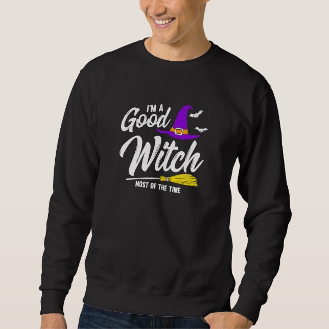 Sweatshirt Femmes Je suis une bonne sorcière (Devant)