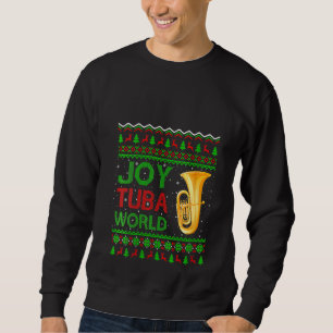 Sweatshirt Femmes Joy Tuba Musique du Monde Noël Ugly Tuba Ch