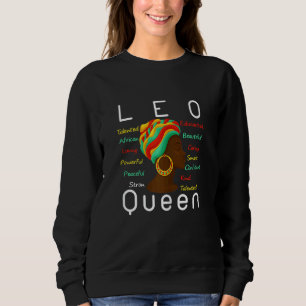 Sweatshirt Femmes Leo Queen Afro Horoscope Juillet 23 Août 22