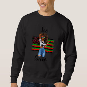 Sweatshirt Femmes Leo Reine Africaine Américaine Black Empowe
