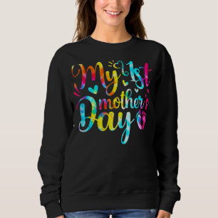 Sweatshirt Femmes Ma première Faire-part de grossesse Fête de