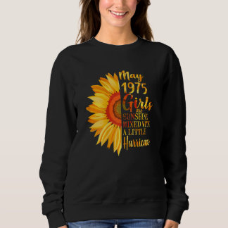 Sweatshirt Femmes Mai Filles 1975 47e anniversaire 47 ans