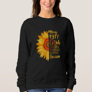 Sweatshirt Femmes Mai Filles 1977 45e anniversaire 45 ans