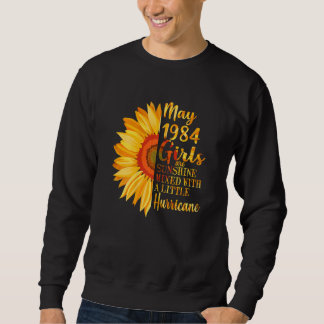 Sweatshirt Femmes Mai Filles 1984 38e anniversaire 38 ans