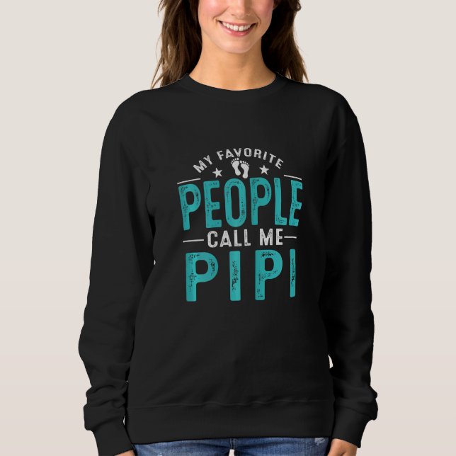 Sweatshirt FEMMES Mes Gens Favoris M'Appelent Pipi Vintage Mo (Devant)