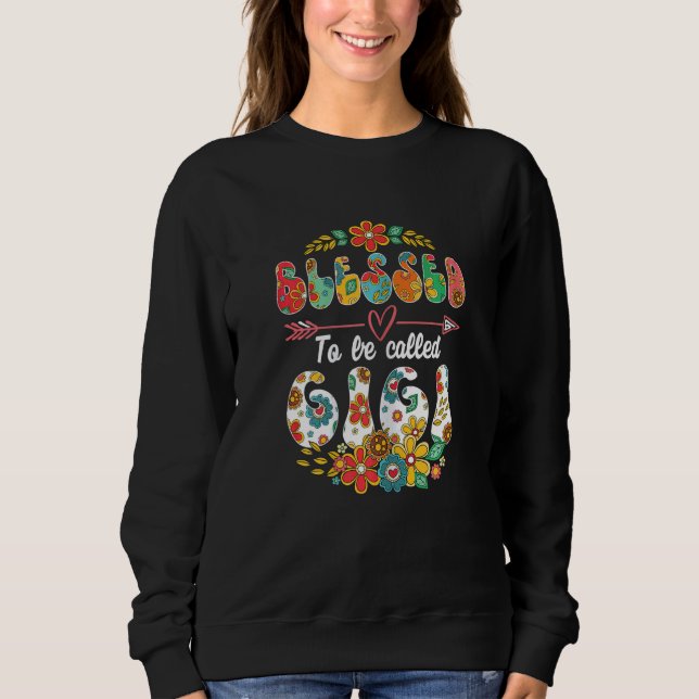 Sweatshirt Femmes Mignonnes Bénie Pour Être Appelée Fille Gig (Devant)