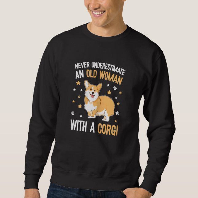 Sweatshirt Femmes Mignonnes &   Citation de Chien Corgi   Cor (Devant)