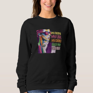 Sweatshirt Femmes Mon corps Mes droits Feministe Égalité Femm