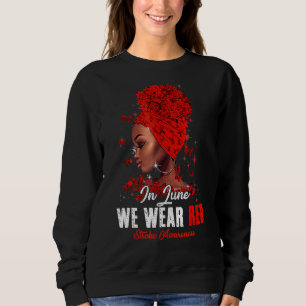 Sweatshirt Femmes Noires En Juin Nous Portons Une Sensibilisa